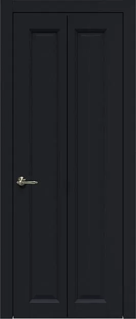 Межкомнатная дверь Porta Classic Domenica Книжка, цвет - Черная эмаль (RAL 9004), Без стекла (ДГ)
