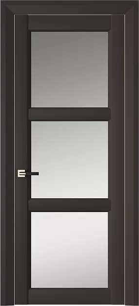 Межкомнатная дверь Milano Neo Classic Decoro, цвет - Чёрный Базальт эмаль (RAL 040-30-05), Со стеклом (ДО)